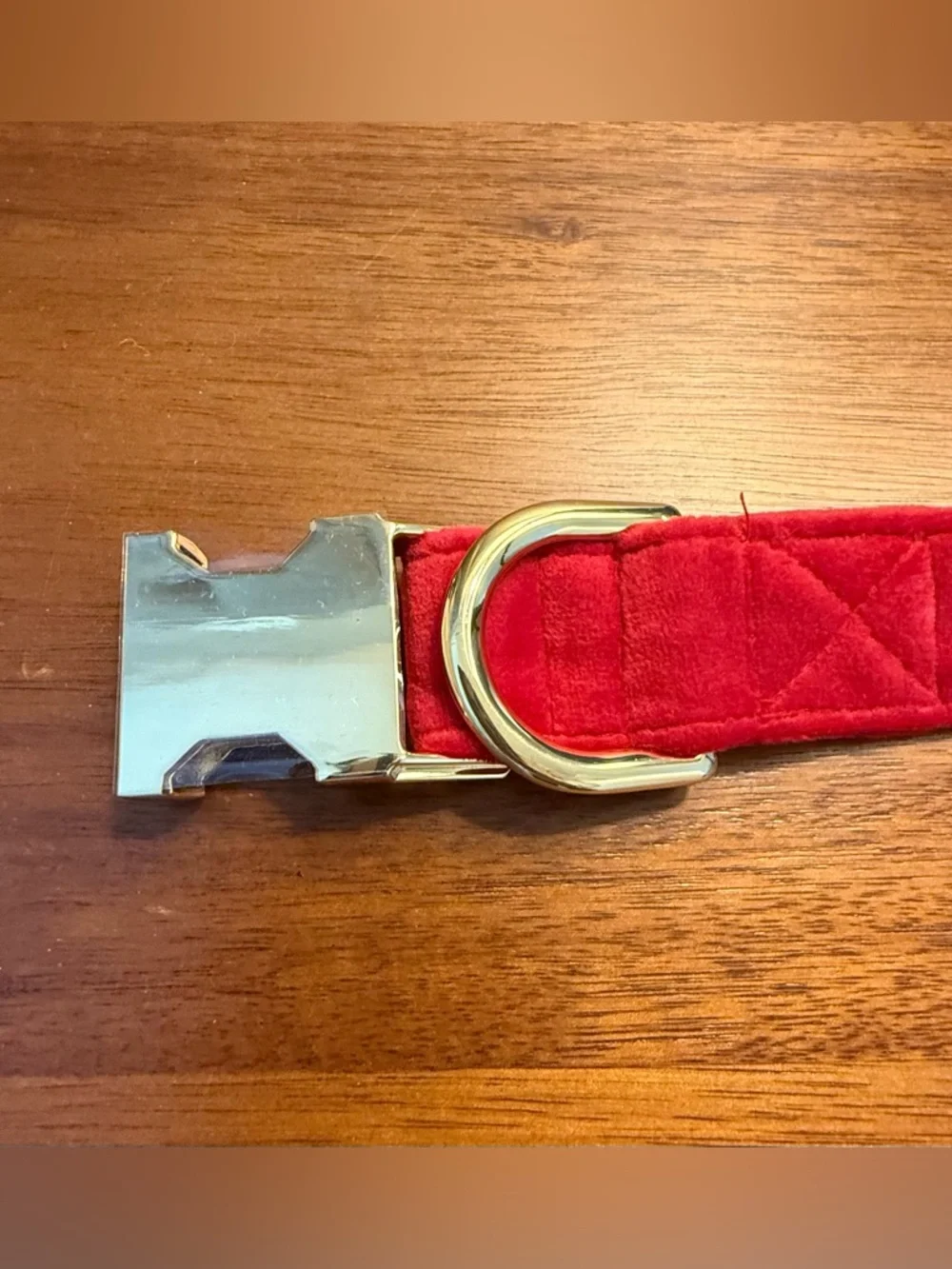 NWT! The Foggy Dog Red Velvet Dog Collar